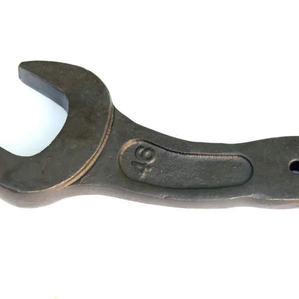 Drop Forged Alloy Steel Bent Handle Slogging Open Wrench,, Chrome Plated Finish photo-5