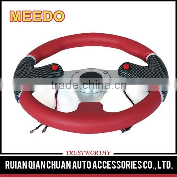 Universal Auto Accessories PVC Leather Sude Carbon 320mm 13inch OEM F1 Sports Racing Car Steering Wheels photo-3