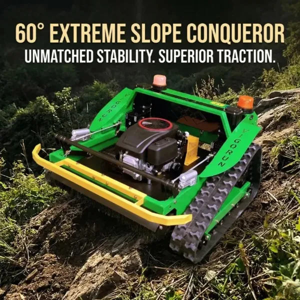 Battery powered robot lawn mower Durable Slope Use Euro 5/EPA brush cutter machine petrol For Steep Slopes