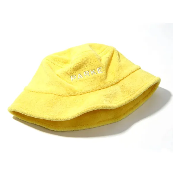 Plush Bucket Hats Custom Embroidery Logo Warm Fashion Bucket Hats photo-4