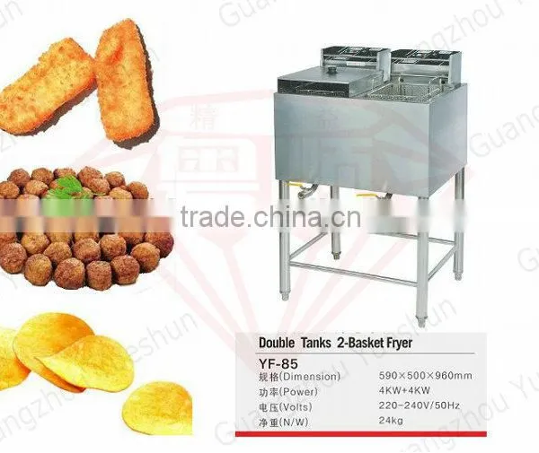 China Factory Wholesale 2 Tank 2 Basket Economical Commercial Electric Deep Fryer photo-4