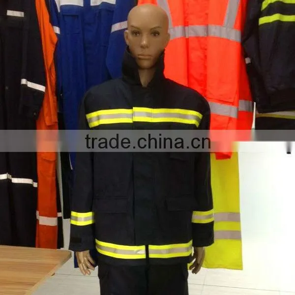 4-layer Navy Blue Fire Fighting Clothing for Men