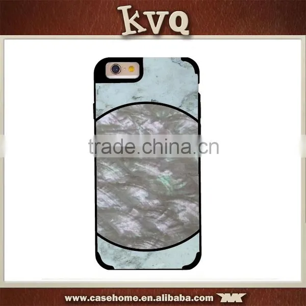 Luxury Natural Real Abalone Shell Cover Case for IPhone 6S Marble Phone Case photo-2