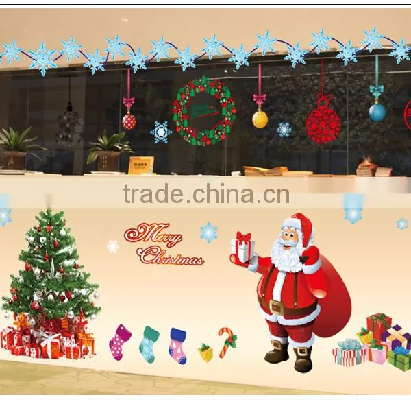ALFOERVER PVC Merry Christmas Decals,christmas Pvc Decals,pvc Removable Decals photo-3