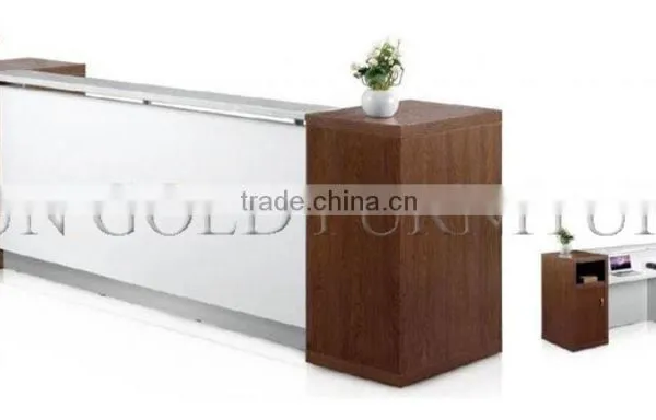 Modern Wooden Reception Desk Beauty Salon 2 Person Reception Desk (SZ-RTB001) photo-5