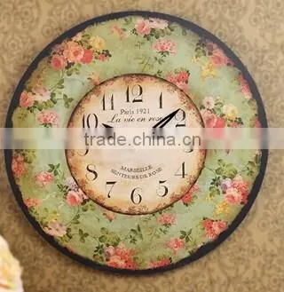 Round Home Decor Young Town Quartz Clock Movements Wall Clock Mechanism