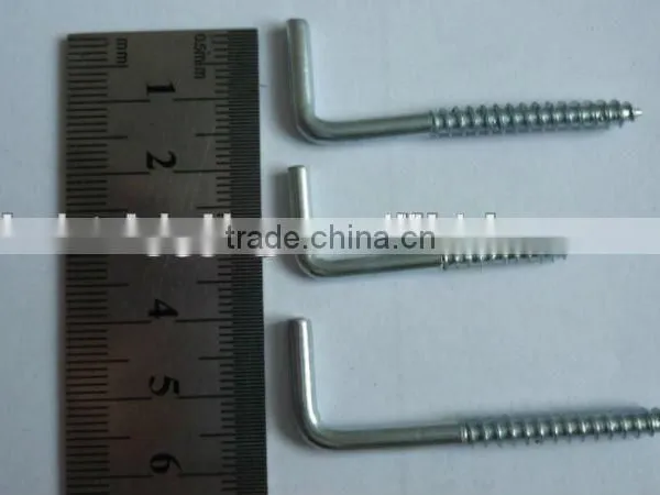 HAREDWARE RIGGING ZINC PLATED L SQUARE HOOK photo-2
