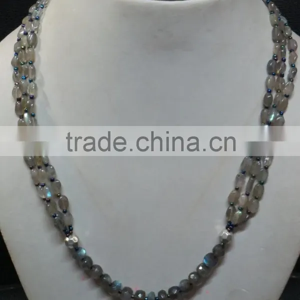 Labradorite Natural Gemstone Bead Stone Jewelry photo-2