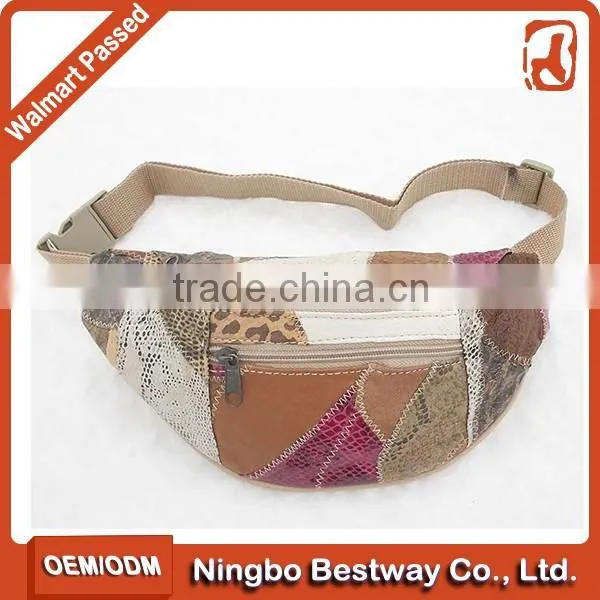 Fashion Beautiful Patch Leather Waist Belt Bag Women