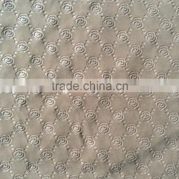 New Style 3D Embossed Flock Fabric for Upholstery, Cushion, Bag photo-5