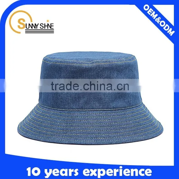 Custom Denim Bucket Hats Wholesale photo-2