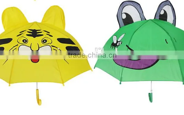2015 Muni Children Cartoon Animal Shape Cheap Fashion Kids Umbrella With Two Ears Wholesale photo-3