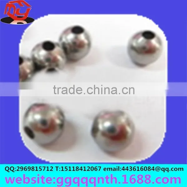 Solid Hollow Punch Through Drilled Hole Stainless Steel Alloy Tin Copper Iron Embryo Round Bead