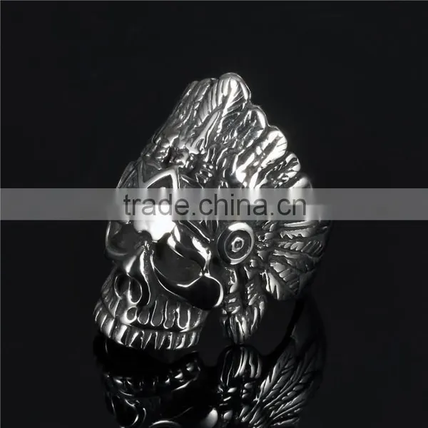 2016 Hot 316L High Quality Skull Finger Ring Man photo-2