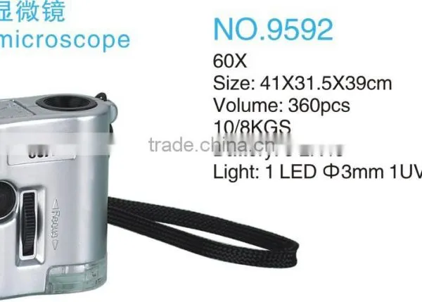 Mini Pocket Microscope/microscope Led Ring Light/60x LED Pocket Microscope photo-1
