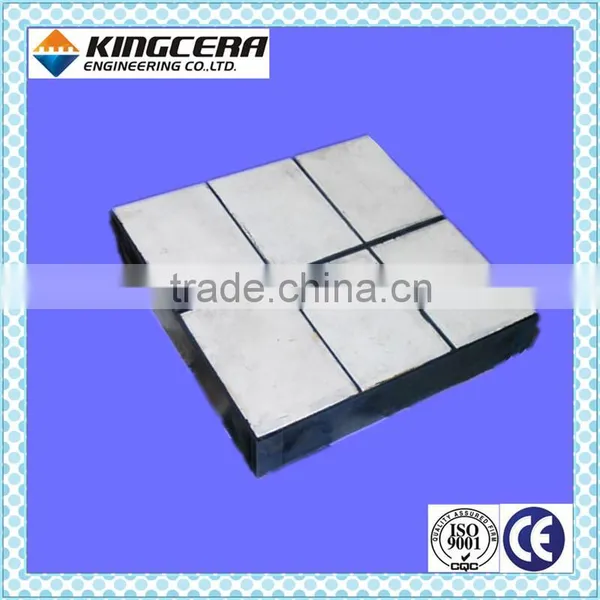 Wear&impact Resistant Alumina Ceramic Rubber Liner(300*400*63mm) photo-2