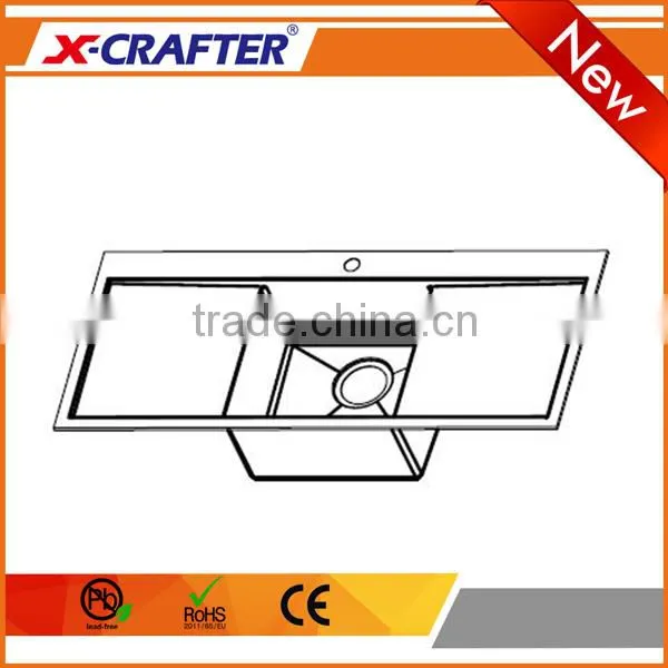 Commercial Kitchen Furniture Stainless Steel Single Bowl Double Drainboard Used Sinks photo-3