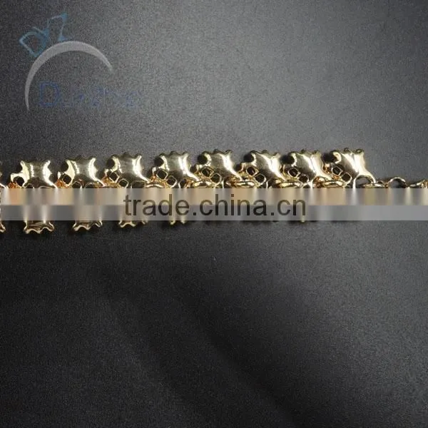 Gold Plated Wholesale Alloy Necklace Jewelry With Crystal Stone photo-5