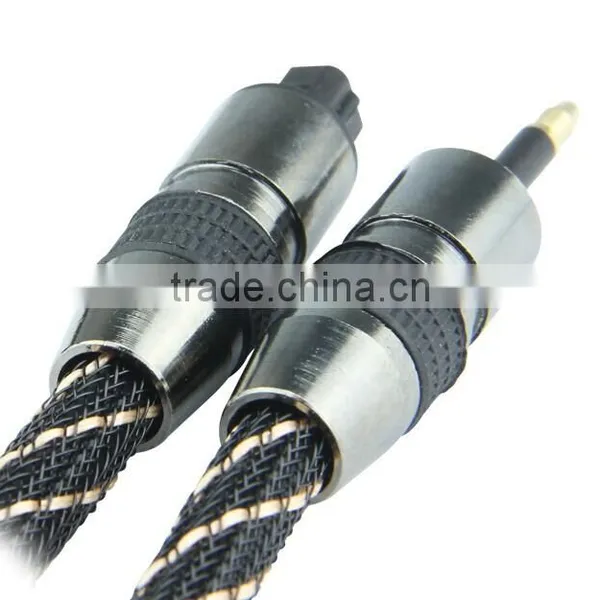 Gold Plated Toslink Cable PMMA Optical Fiber Cable Toslink Plug Fiber Cable photo-2