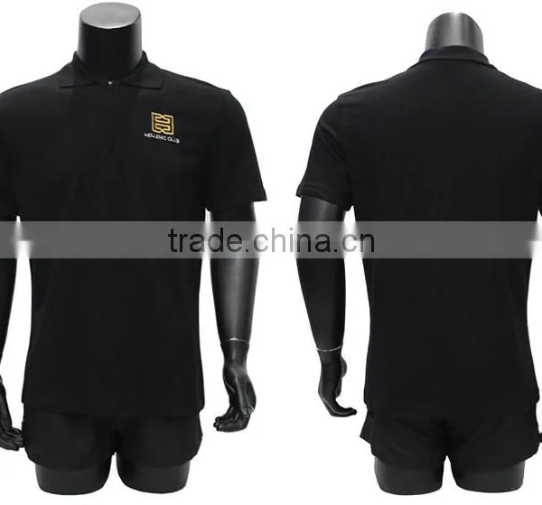 Pique 100% Cotton Custom Polo Shirts With Embroidery Logo photo-2