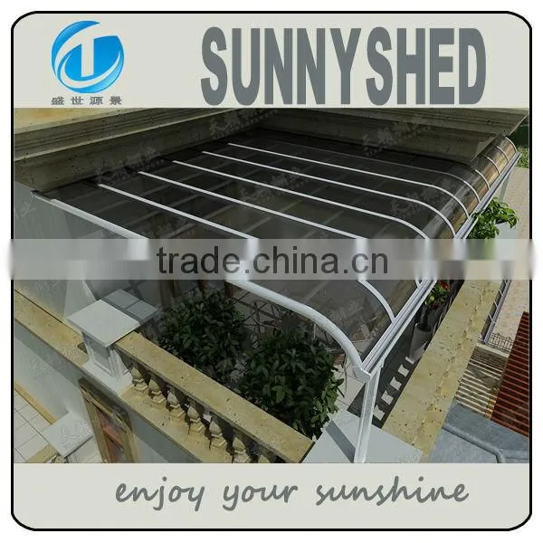 Polycarbonate Canopy Simple Awning for Garden Shed Patio Cover