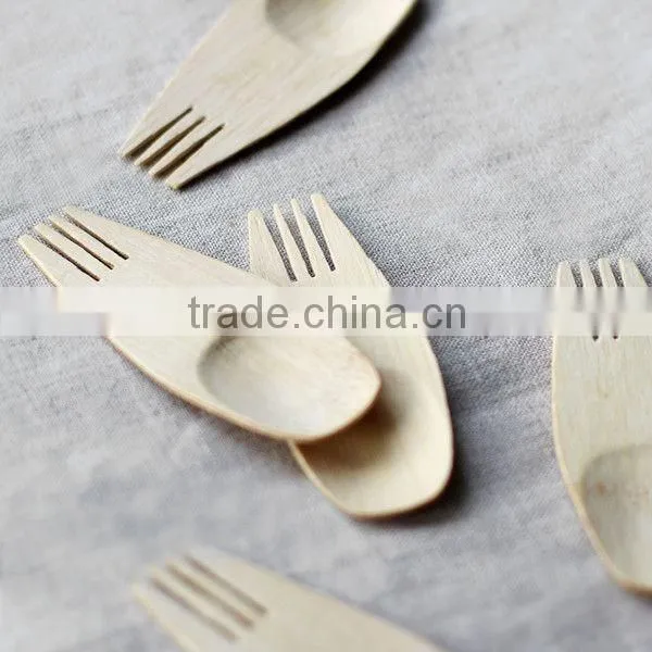 2014 Fancy Novelty Tableware,bamboo Spoon & Fork,sporks Quality Choice