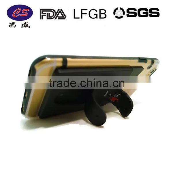Silicone Rubber Credit Card Holder for Cellphone photo-2