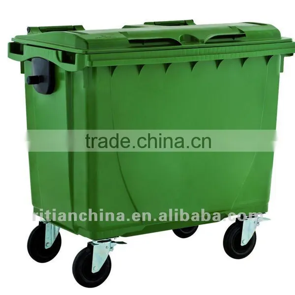 Waste Bin/ 4 Wheels Outdoor Waste Bin