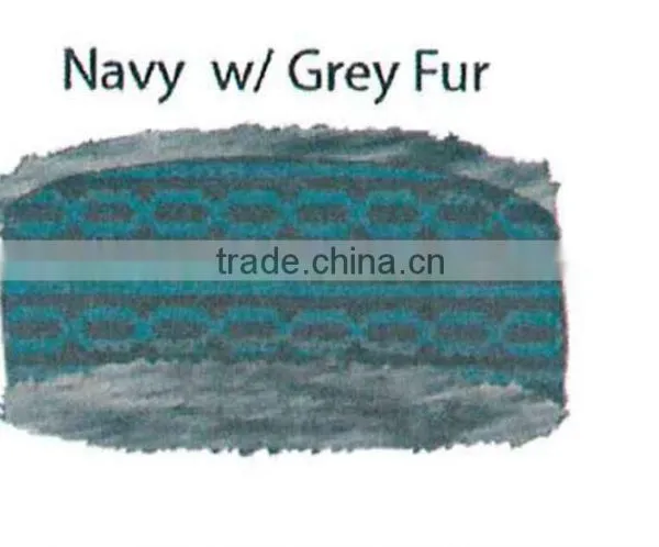Fashion Winter Promotional Customized Girl's Jacquard Acrylic Knitted Headband Collection With Faux Fur Lining photo-4