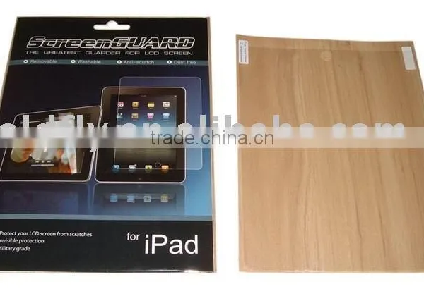 Screen Protector for I-Pad (GF-AVC-1048 )(lcd Screen Protector/pda Screen Protector)