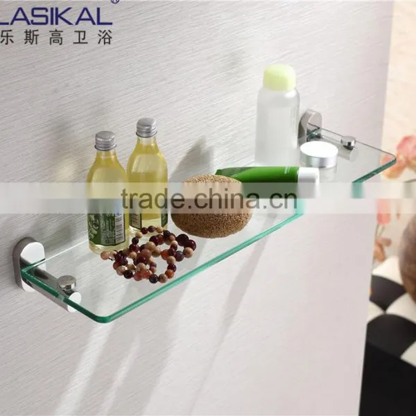1205 304 stainless steel Bathroom accessories single glass shelf
