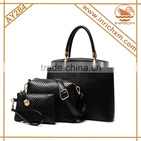 High-end European and American Fashion Handbags Handbag 2016 New 3pcs Bag Set photo-2