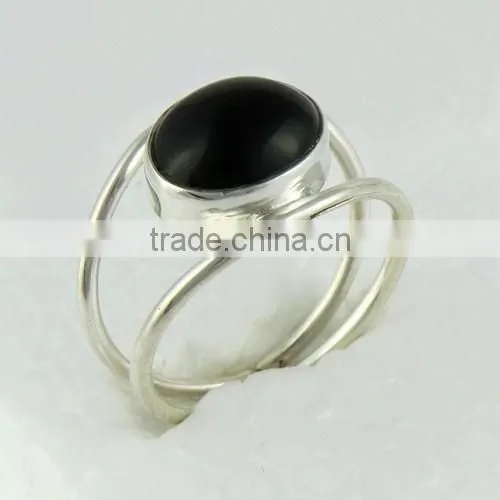 Just Wondering !! Black Onyx 925 Sterling Silver Ring, Handmade Silver Jewelry, Gemstone Silver Jewelry photo-4