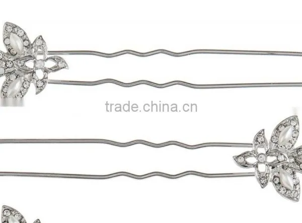 Blond Flower Hair Clip in Hair Extension for Girl photo-2