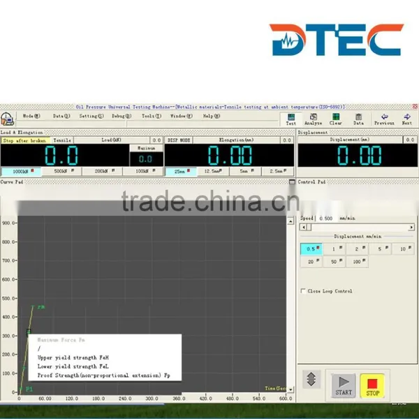 DTEC DDW-100 Electronic Universal Testing Machine,100KN,Computer Controlled,tensile,bending,compression Test,Manufacturer Price Quality Choice photo-3