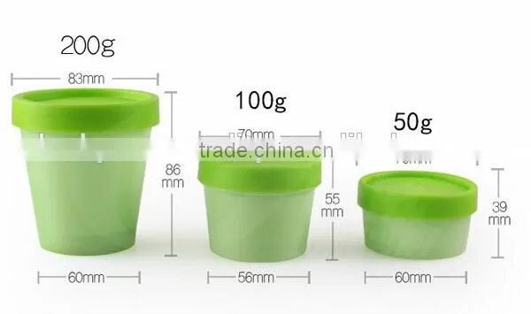 Any Color Cosmetic Plastic Cream pp Cream Jar 200g photo-2