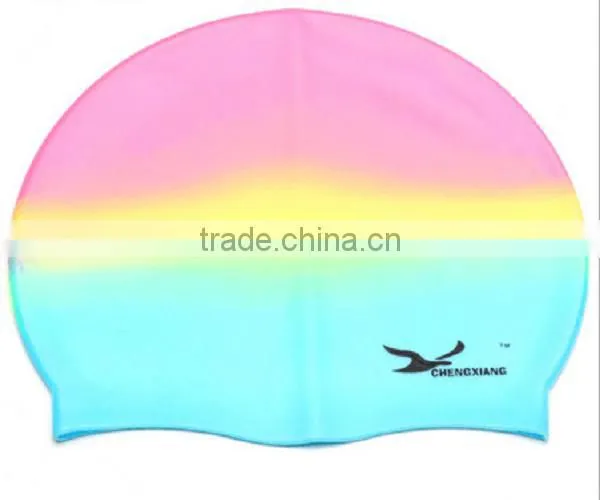 Mixed Color Swimming Caps,Silk Screen Printing Swim Caps,Swimming Hats photo-2