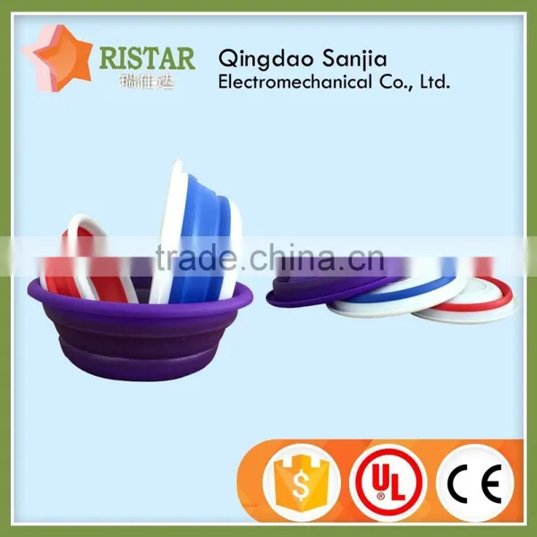 Hot Selling Round Floding Fruit Basket Plastic Water Basket
