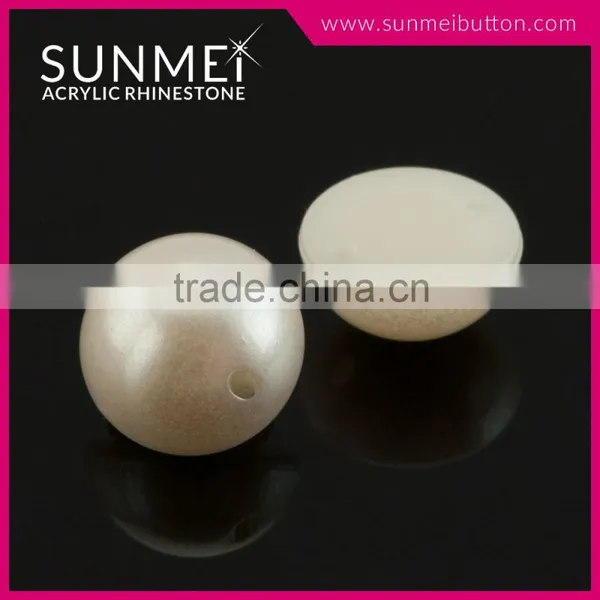 Hot Sell Acrylic Plastic Sew on Half Pearl Beads photo-5