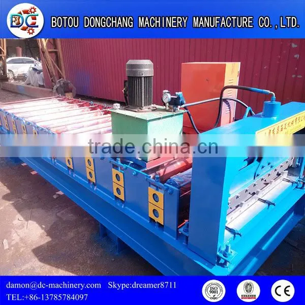 Manufacturers Supply PPGI Steel Roof Sheet Trapezoid Cold Roll Forming Machine Roofing Sheets Making Machine photo-2