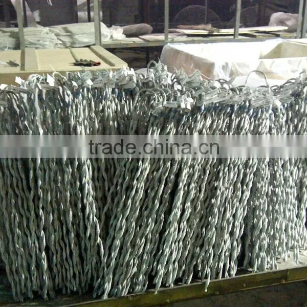 Preformed Armour Rod Dead End Grip Preformed Guy Grip Galvanized Steel Guy Cable photo-5