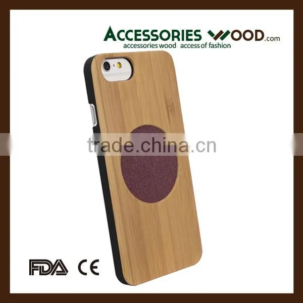 Mobile Phone Accessories Custom Colour Printing Fabric, Wooden Phone Case for Iphone photo-2