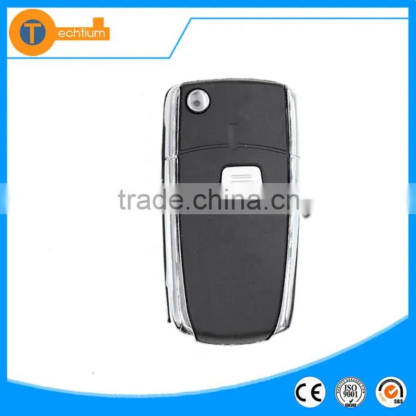 plastic modified car key fob with logo with uncut blade chip groove for fiat croma idea albea sedici