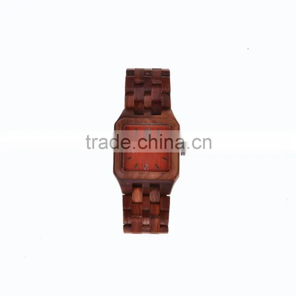 2016 Fashion Men Custom Logo Cheap Natural Wood Wrist Watch photo-4