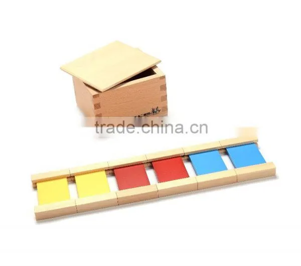 Premium Wooden Montessori Educational Material for Color Tablets(1st Box)