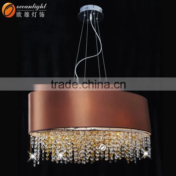 Faberic Cloth Lampshade Living Room Pendant Light Dinning Chandelier Lustre OM66128-600W photo-2