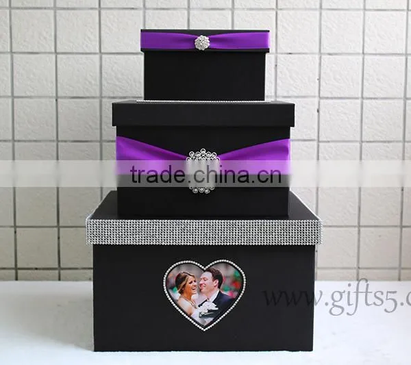 Handmade Wedding Card Holder Wedding Card Box With Photo Frame for Best Widding Gifts photo-2