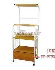 Metal and Wood Cabinet (display Shelf, Metal Rack) HP-9-077