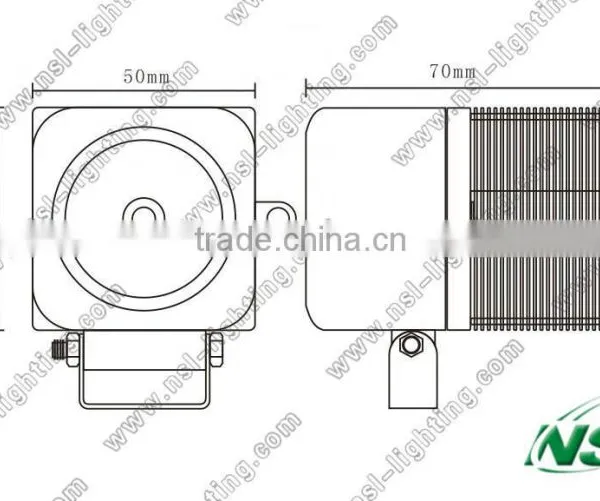 12v 10w 12-32v High Lumen C Ree Led Work Lamp,10w Led Tractor Work Lights,factory Offroad Led Truck Light photo-3