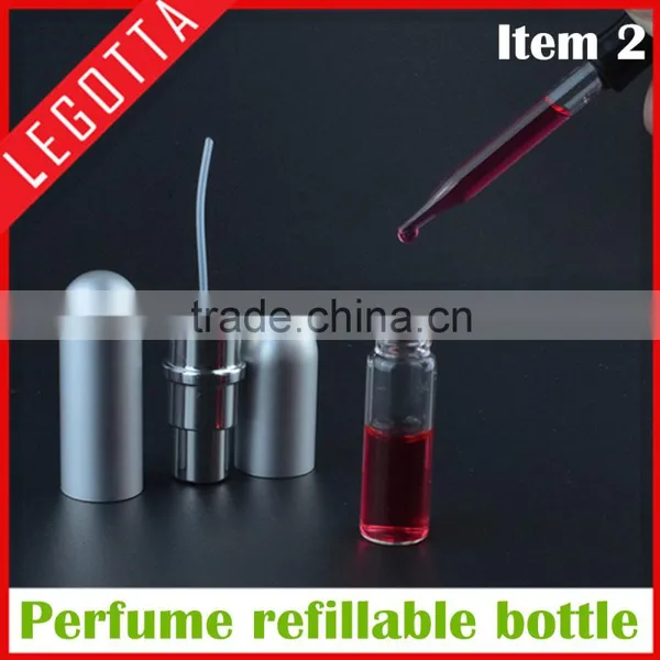 Portable Empty Aluminum Beautiful 5ml Refillable Metal Perfume Bottle in Stock photo-5